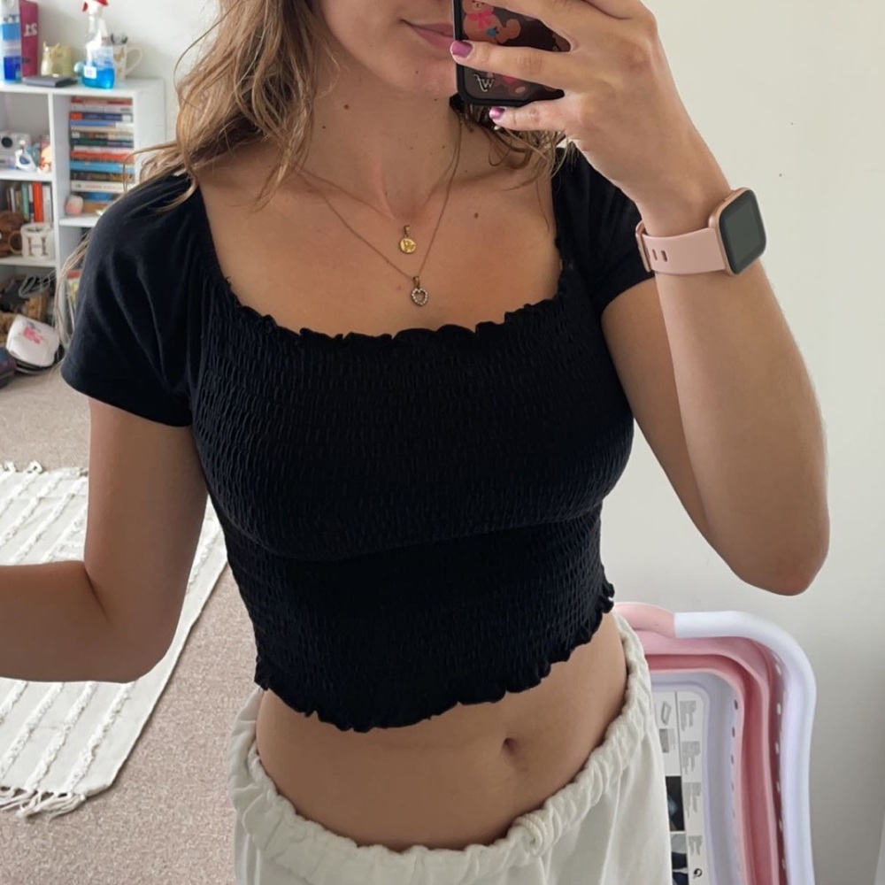 Pacsun Black Cropped Top